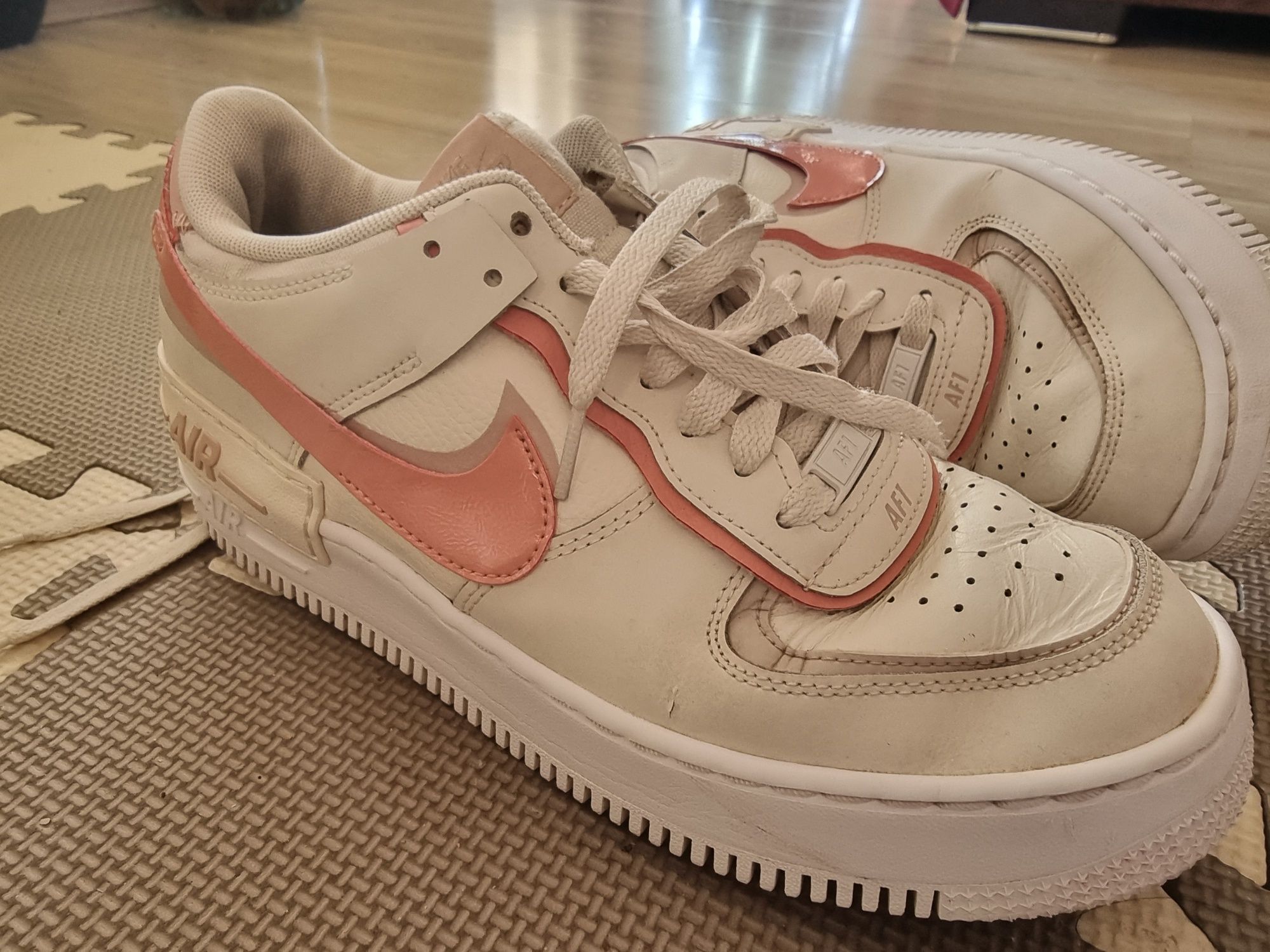 Nike Air Force Shadow White Phantom pink номер 40.5