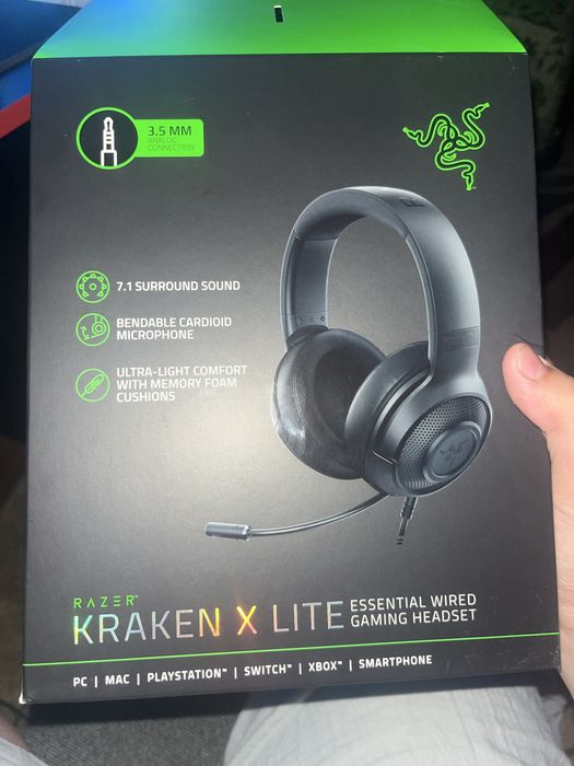 Продам наушники Razer KRAKEN X LITE