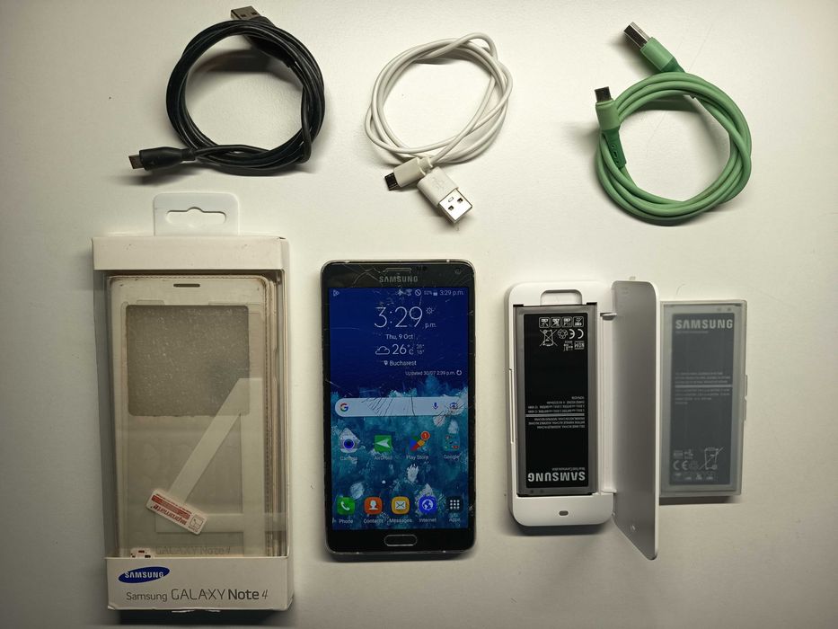 Samsung Note 4 SM-N916K + Accesorii exact ce se vede in poze