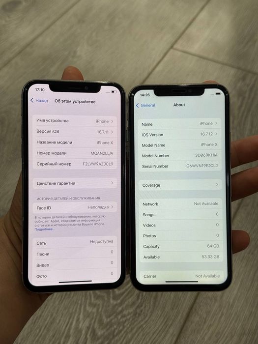 iphone x 64 fes ishlidi