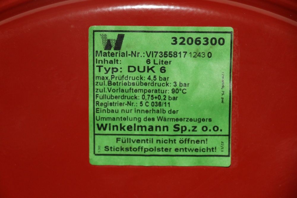 Vas expansiune centrala termica Viessmann WH1D de 6 litri
