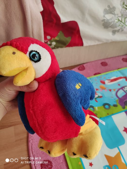 Jucărie plus interactiva papagal vorbitor și mergator