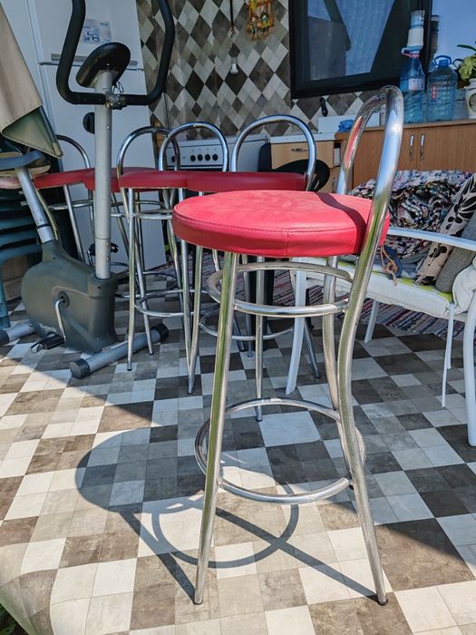 Scaune de bar din inox