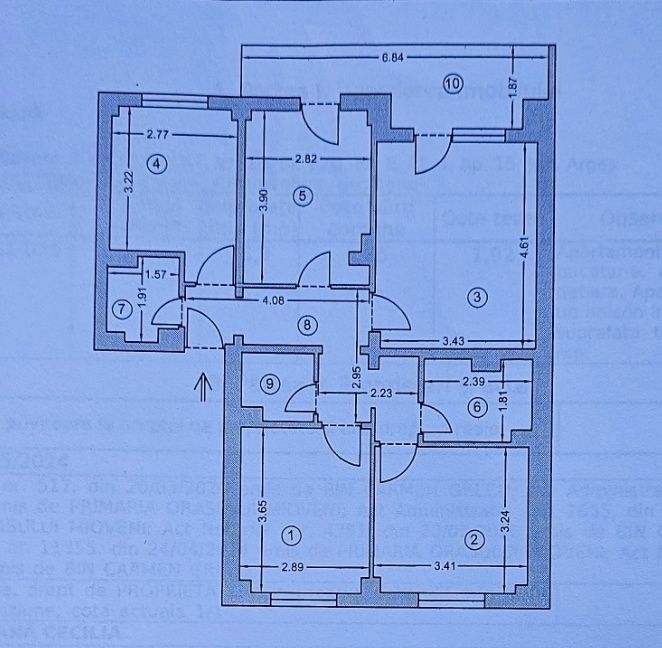 Apartament 4 camere Rate direct Proprietar Mioveni Ultracentral Primar