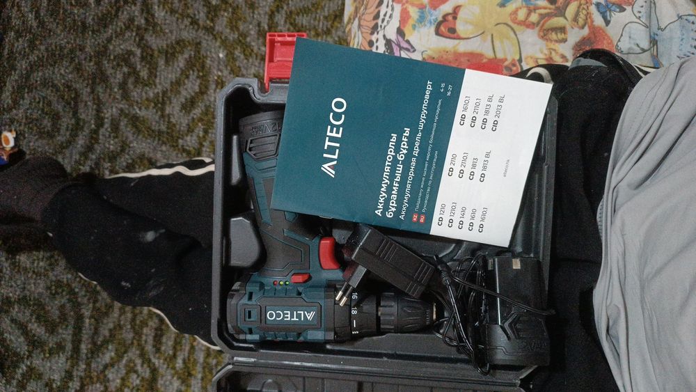 Дрель ударная аккумуляторная ALTECO оригинал производства Казахстан