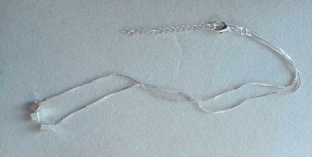 Дамско колие. Сребро 925. Стилен. Геометричен.