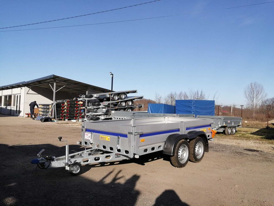 Remorca 2 axe,750 kg,se conduce cu categoria B