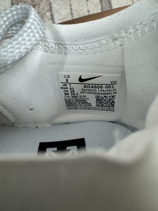 Nike Air Force 1 Off White White