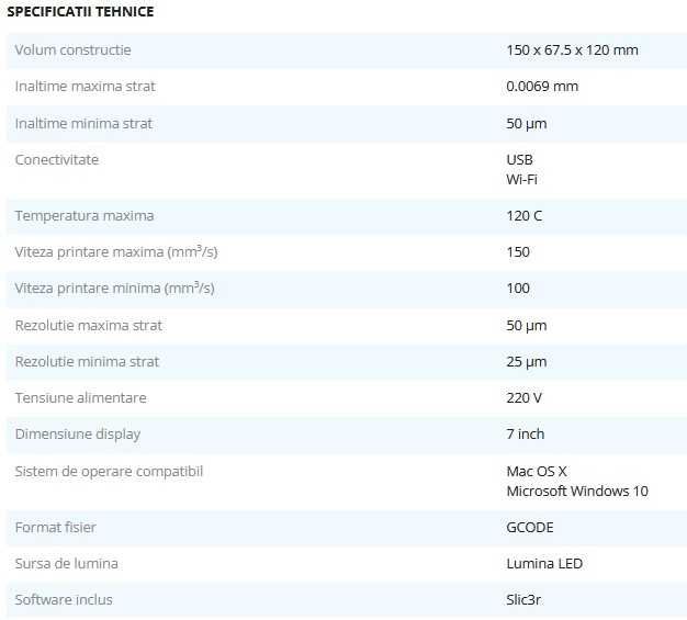 NOU Imprimanta 3D Prusa SL1 + Curing and Washing Machine