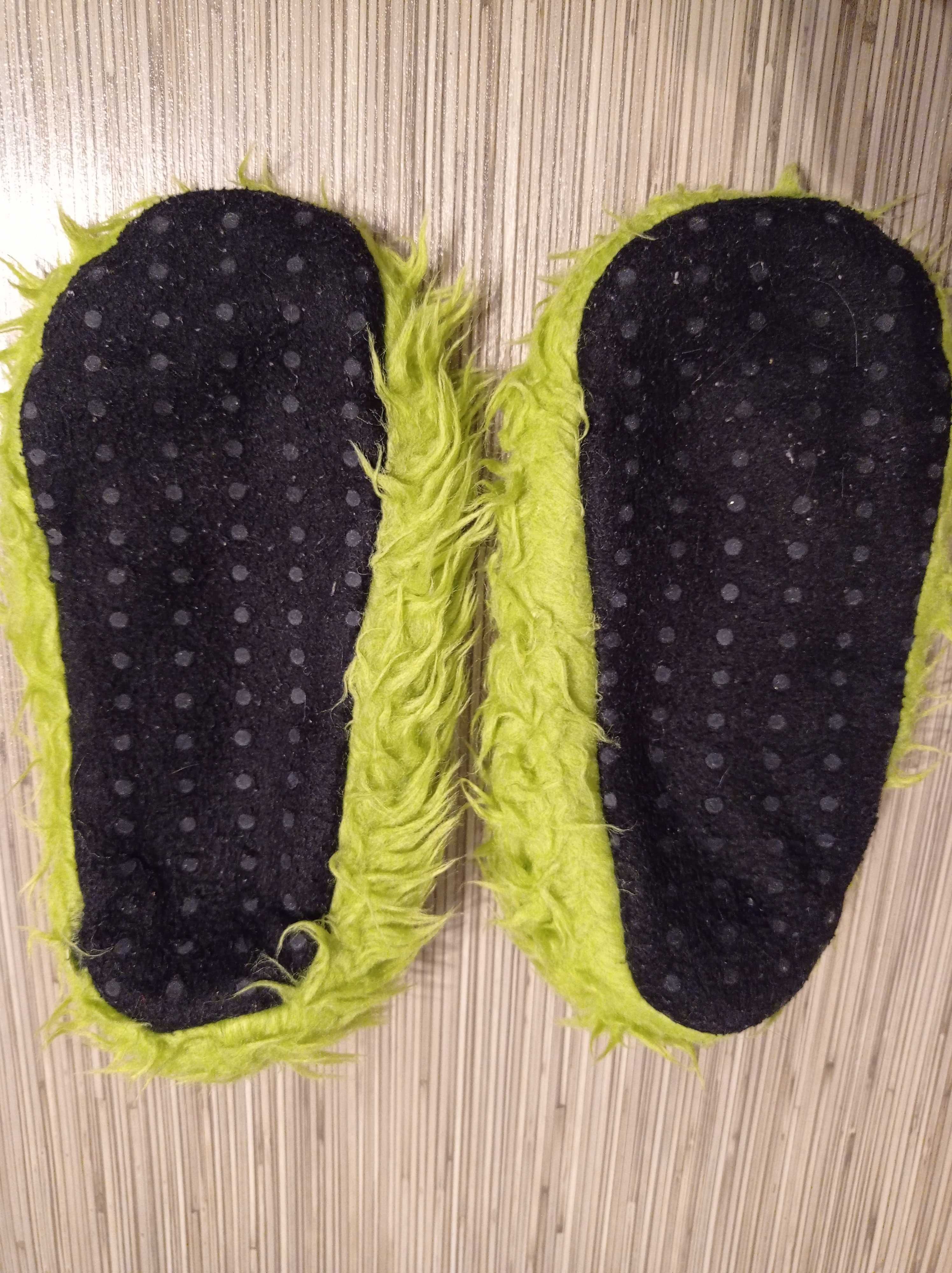 Papuci de casa de Craciun cu Grinch interior 20cm