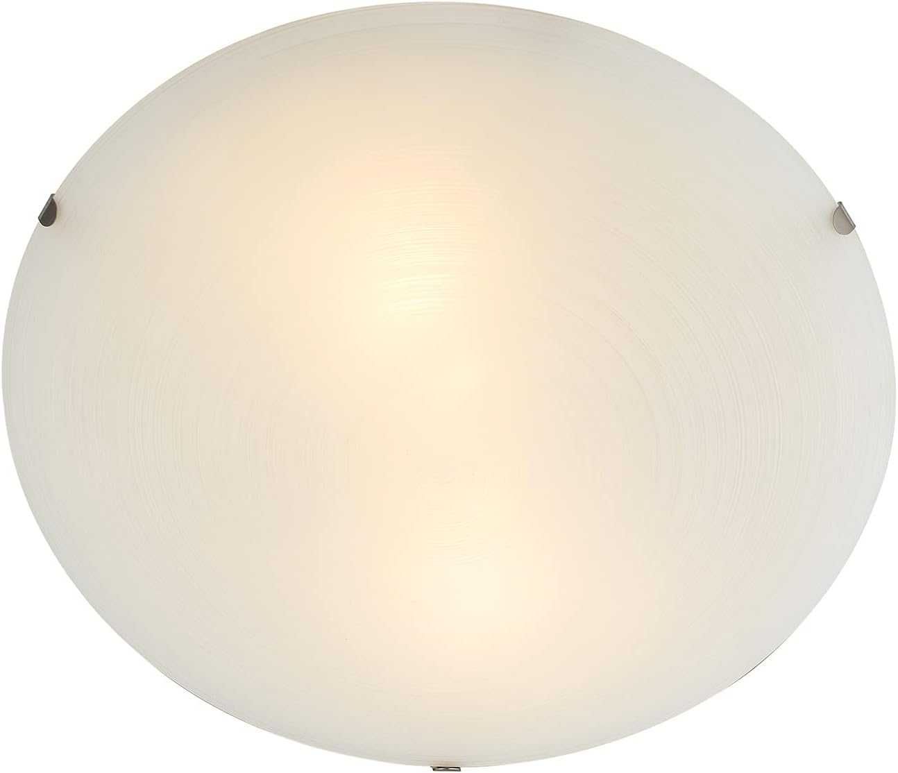 Традиционно матирано бяло 30 см стъклено таванно осветление| 2 x E27 |