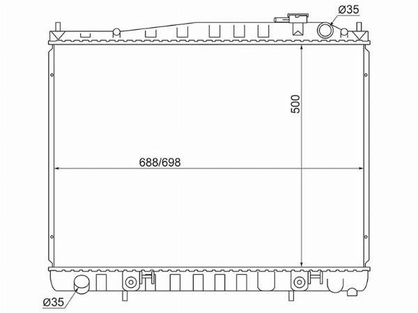 Радиатор  Nissan Terrano