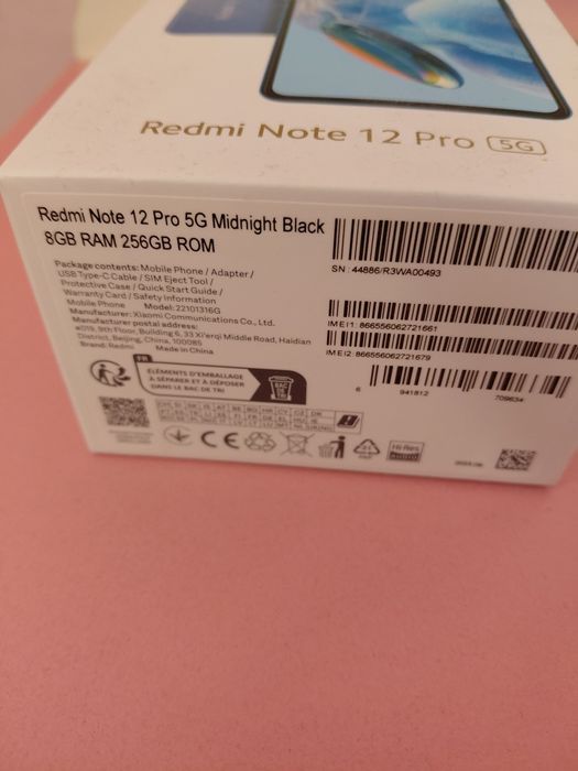 Продава нов телефон  Xiomi Redmi Note  12   Pro