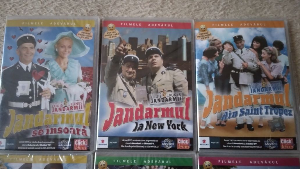 Dvd-uri filme colecția Jandarmii  cu Louis de Funes