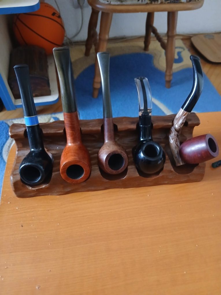 Suport lemn pt.5 pipe.