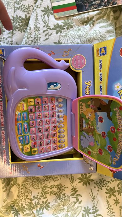 Учебен детски компютър слонче + подарък