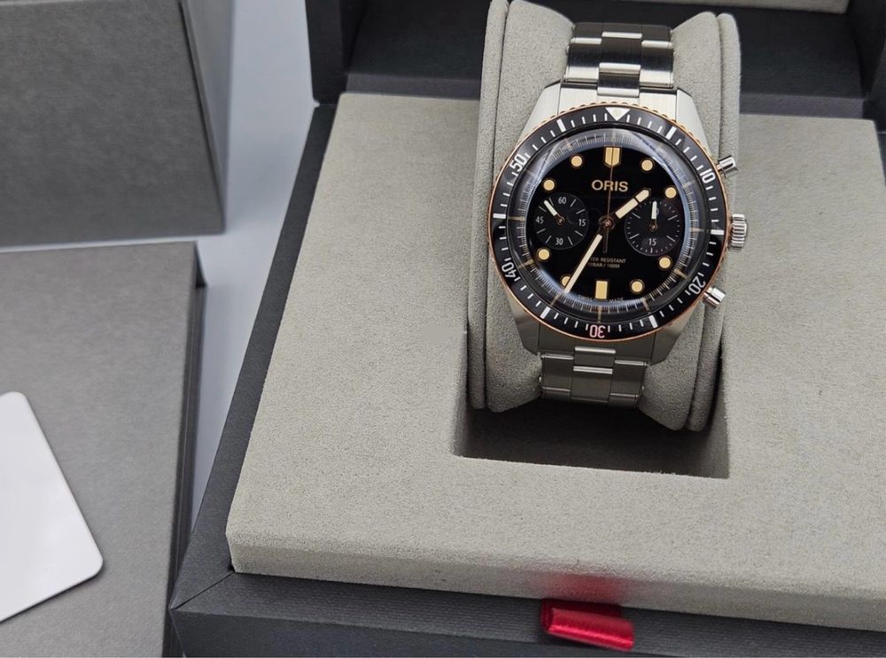 Швейцарские часы Oris, механический хронограф