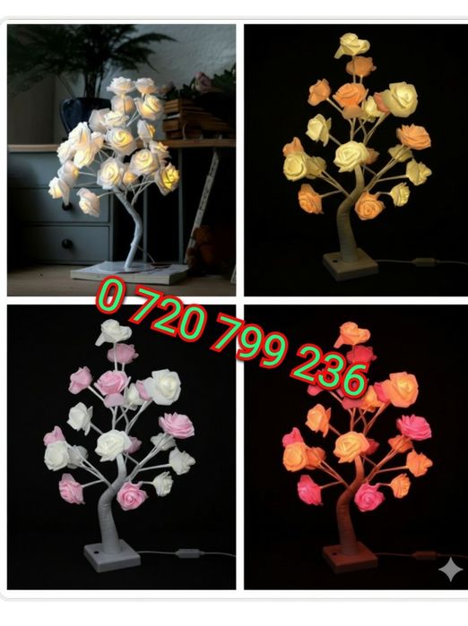 Trandafir cu LEDuri și incarcare USB