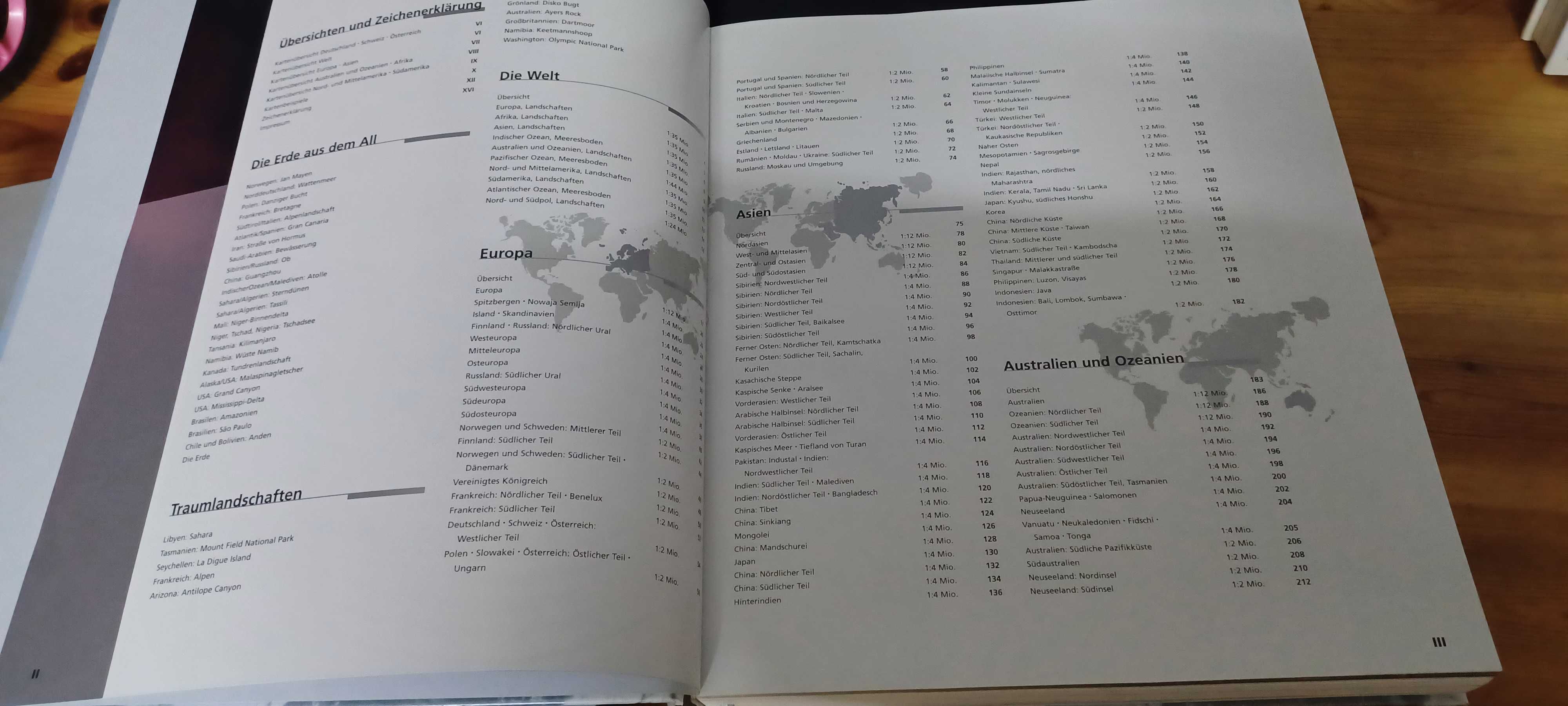 Vand 2 atlase geografice in limba germană