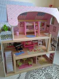 Дървена къща за кукли 3 етажна