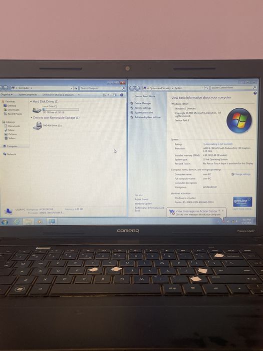 Laptop Compaq Presario CQ57
