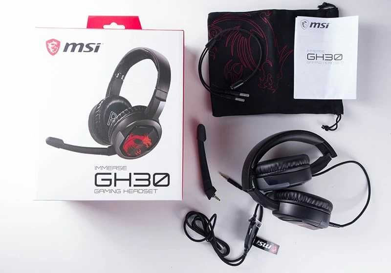 Проводные наушники MSI Immerse GH30 черный