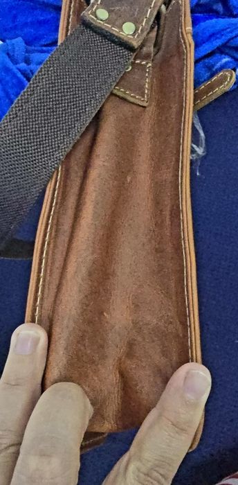 Geanta tip postas , unisex, piele