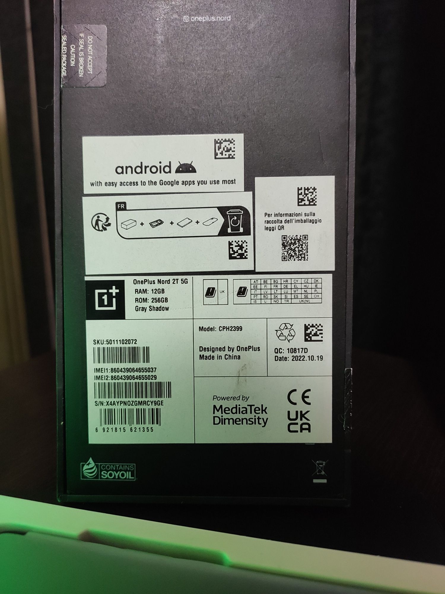 ONEPLUS NORD 2T 12/256 nou