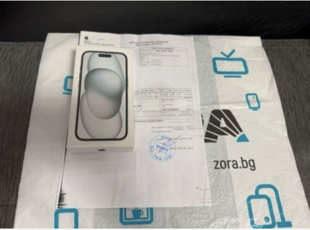 256GB iPhone 15 ЗОРА Гаранция 2025г. Black / Черен