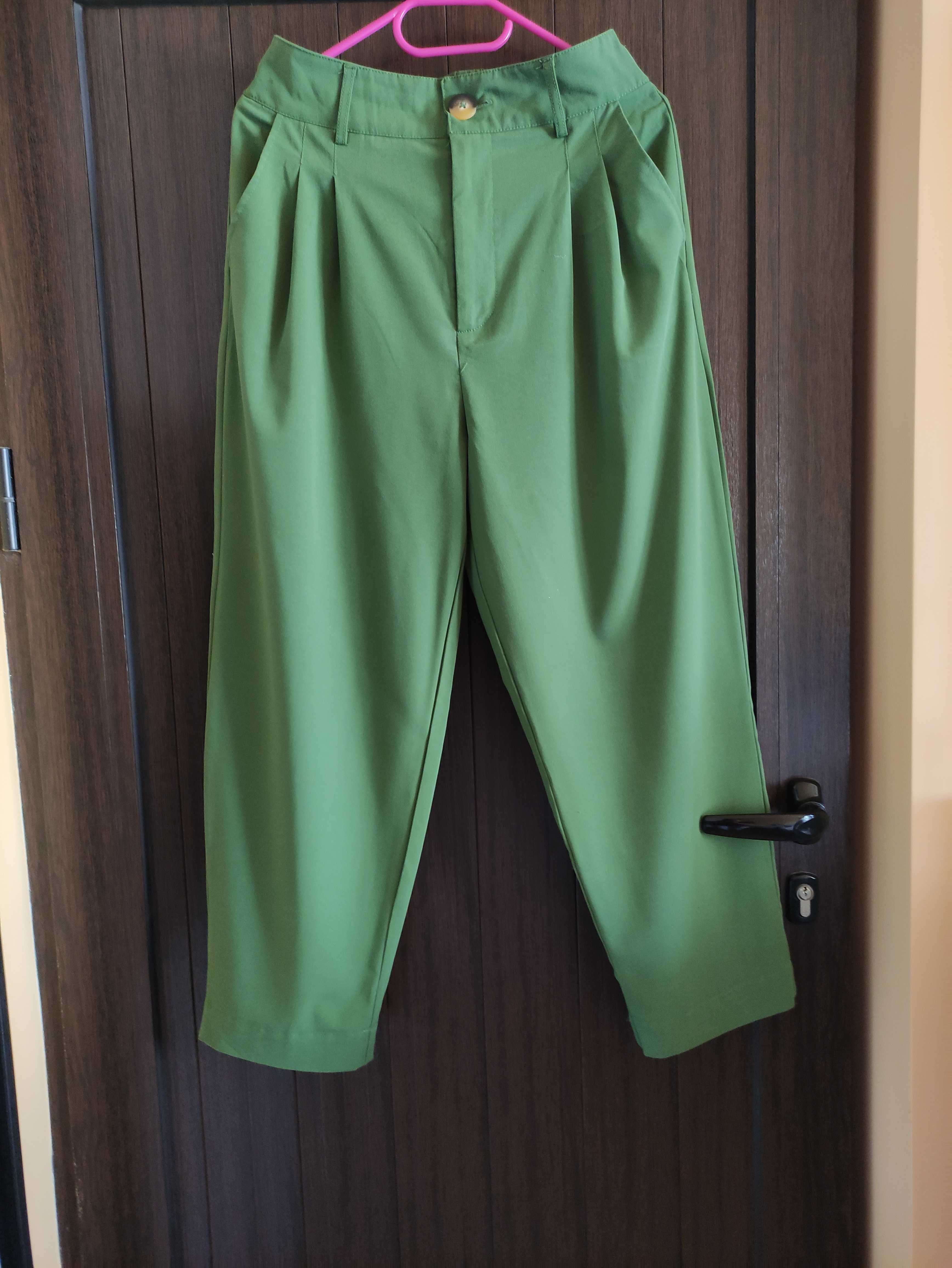летен зелен панталон Stradivarius