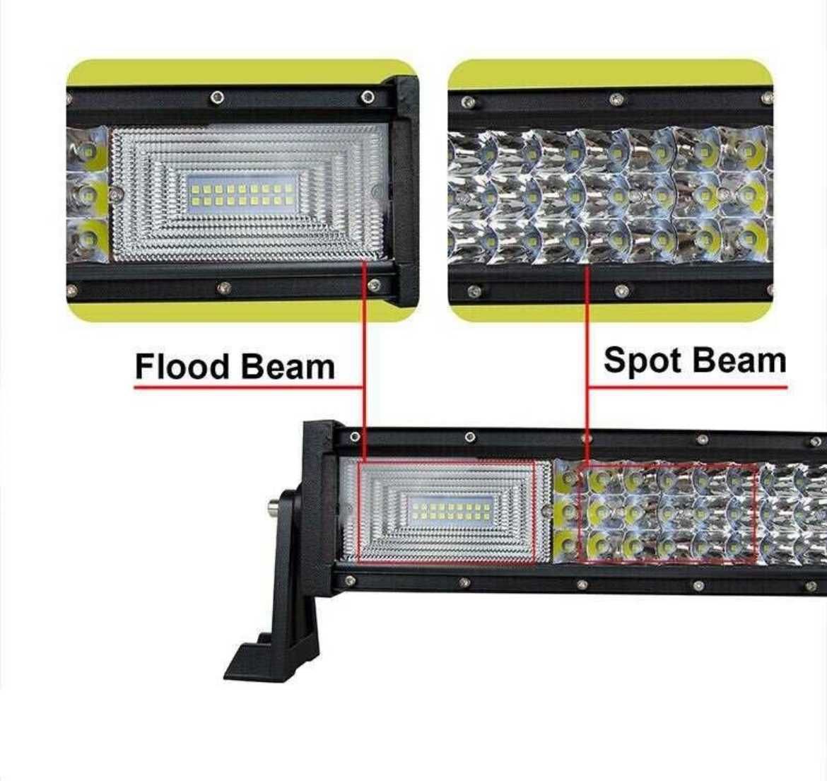 Диоден лед бар / LED bar 105см 540W 7Д 7D Извит