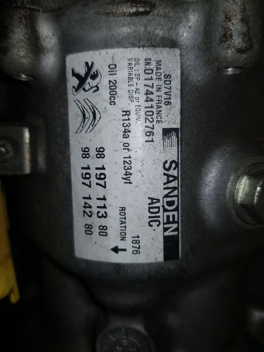 Compresor ac clima citroen jumper peugeot boxer 2.0 hdi  euro 6
