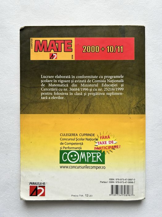 3 MANUALE Matematica examen evaluare nationala clasa a 8-a