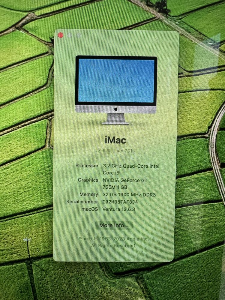 Imac 2013 27 inchi