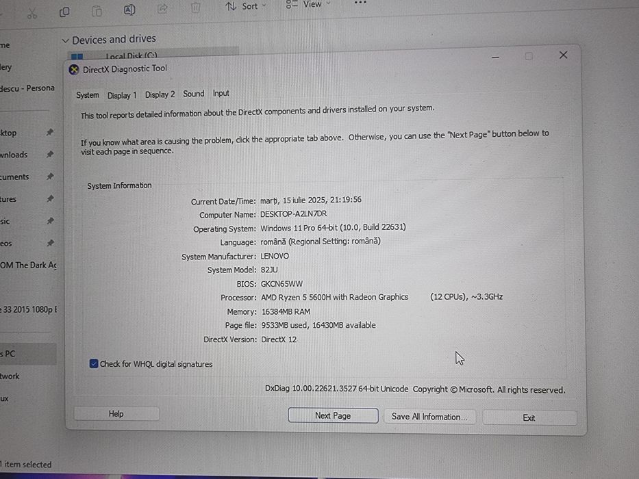 Laptop Lenovo LEGION 5