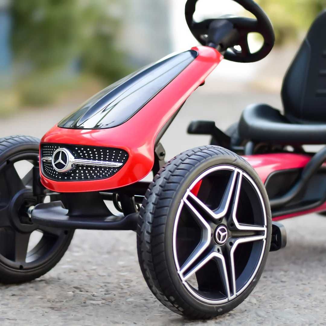 GO Kart cu pedale, roti cauciuc solid,scaun reglabil,centura  NOU