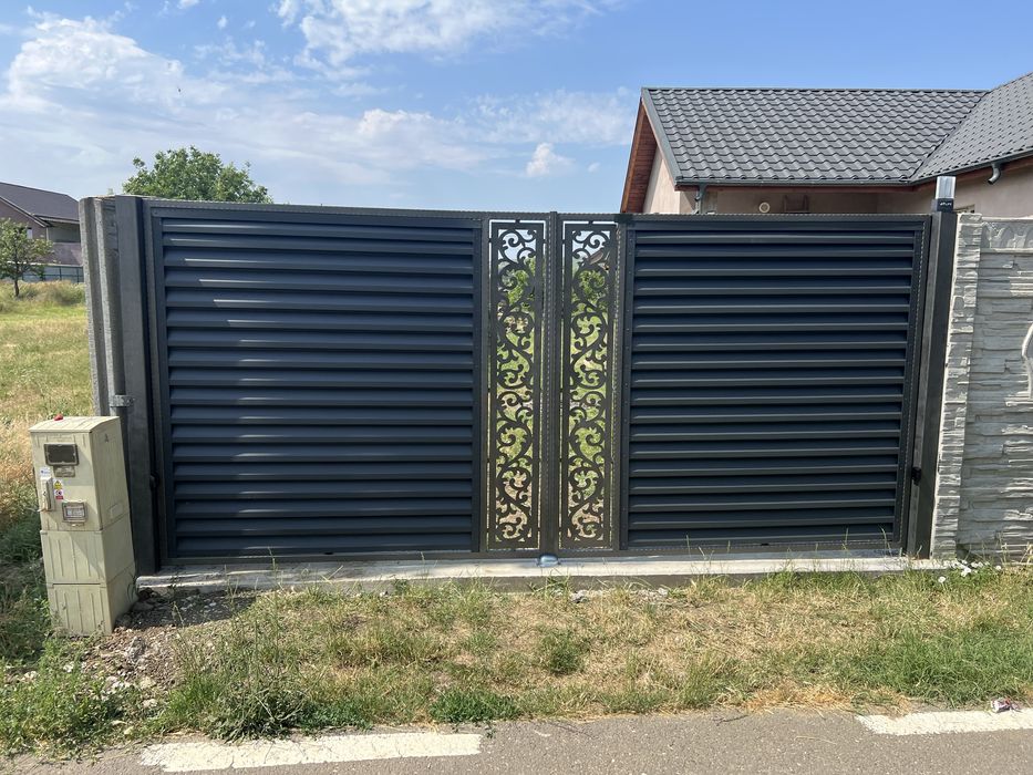 Gard tip jaluzea/wpc/țeava rectangulară/balustrada/automatizari