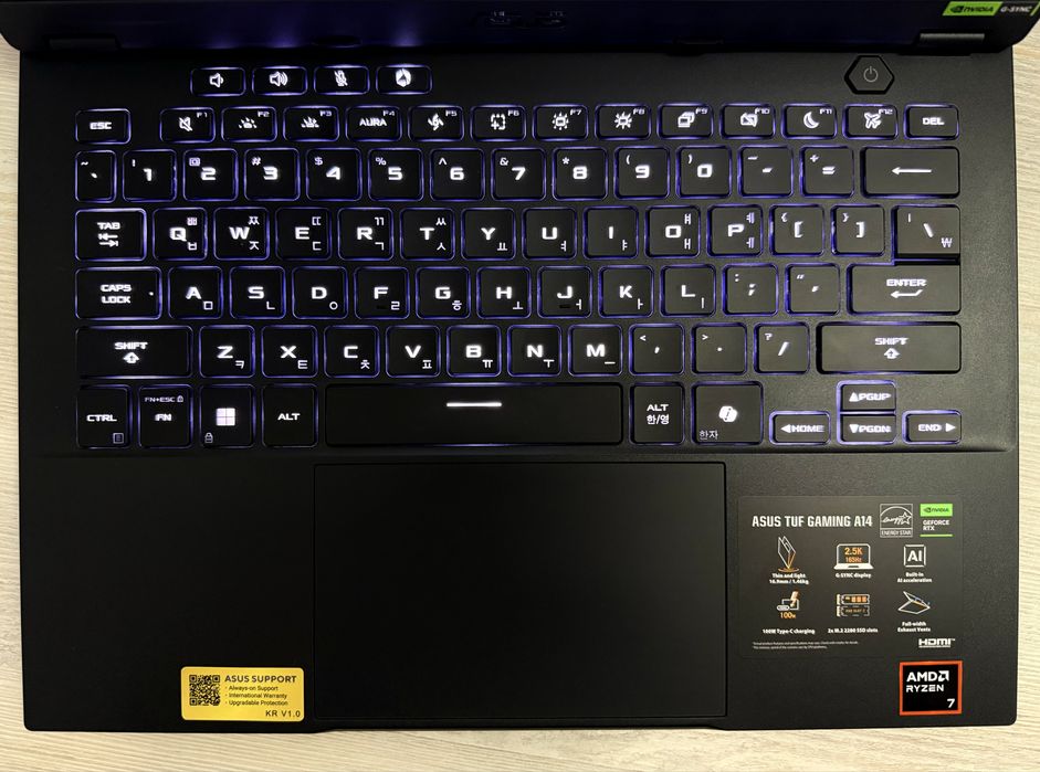 Asus Tuf Gaming A14 Ryzen 7-8845HS RTX-4050 16/512GB