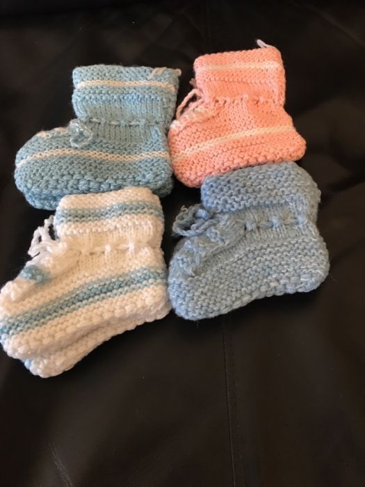 Плетени терлички за бебета-нови