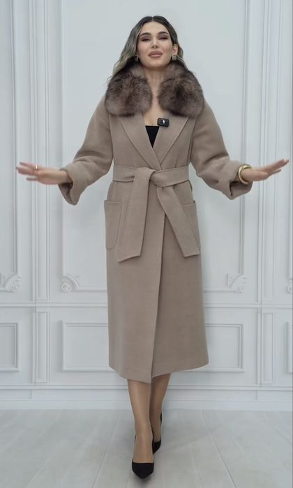 Пальто из премиального кашемира.