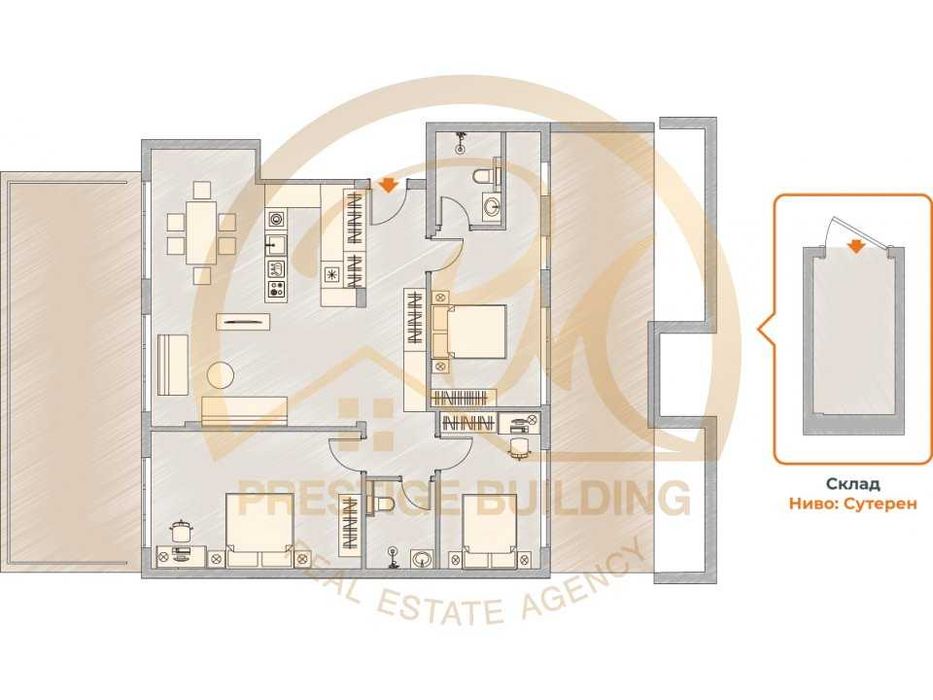 Продава се Четиристаен апартамент в София, Център - 207 кв.м за 1493 €/кв.м - Снимка #2