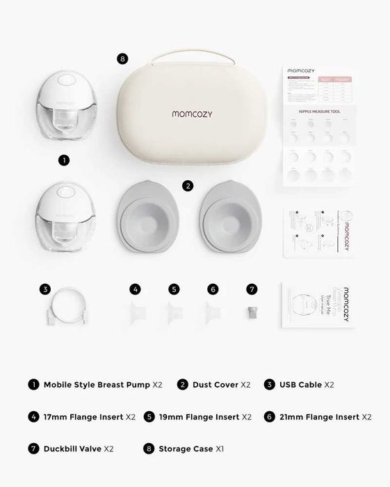 Momcozy M6 - помпа за кърма - двойна