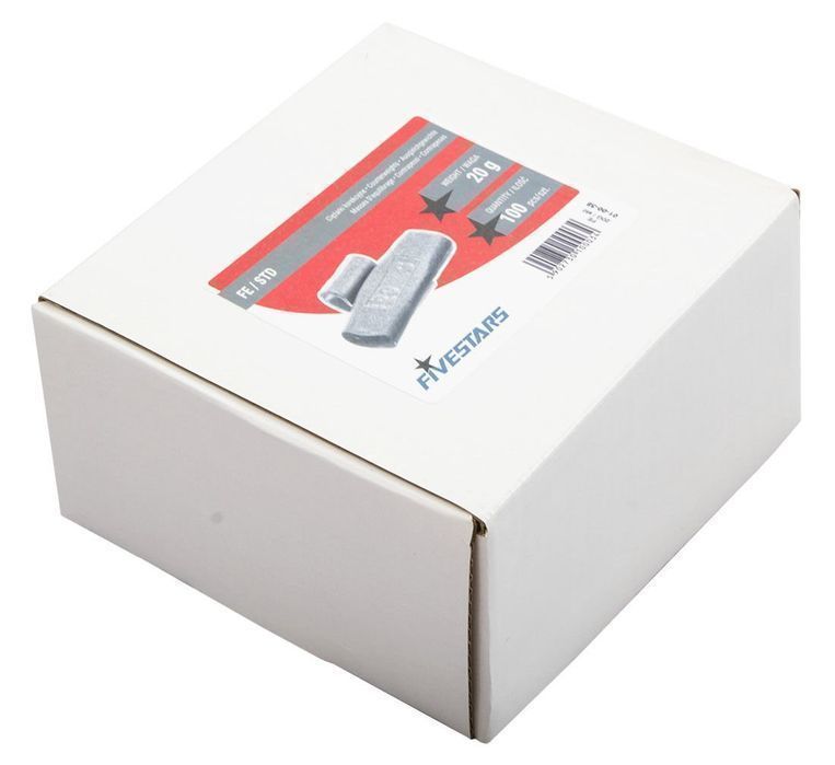 Set contra-greutati pentru jante din tabla fivestar fe 20 grame
