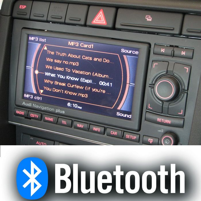 Bluetooth AUX музика Audi RNS-E /3G Audi Q5 A6 A4 Q7 A5 S5