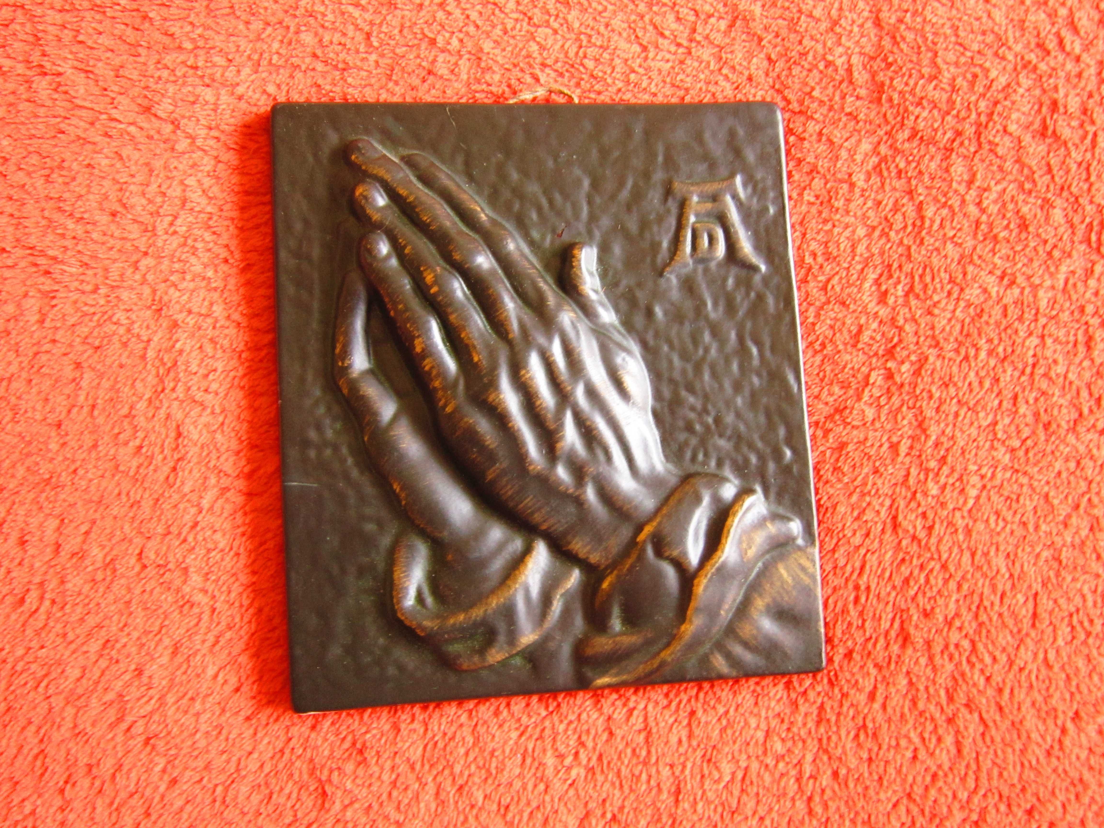 cadou rar placa ceramica porțelanată mată Maini de rugaciune Durer '60