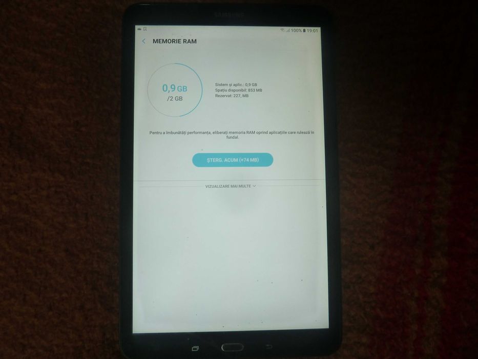 tableta samsung A6 T585,SIM 4G,de10inch,ram2gb/16gb,stare f buna