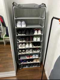Сгъваем шкаф за обувки от плат / стелаж за обувки за коридори