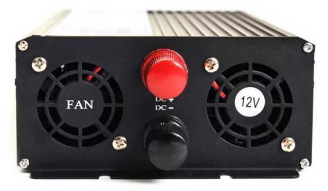 Invertor 4000 W 12V-220V, Protectie supratensiune, 32x15x8 cm, Negru