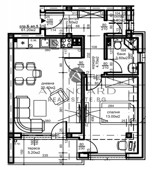 Продава се Двустаен апартамент в Пловдив, Беломорски - 70 кв.м за 1085 €/кв.м - Снимка #5