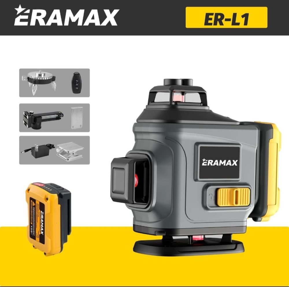 Лазерный уровень ЕРАМАКС, ERAMAX, 16 лучей, 4Д